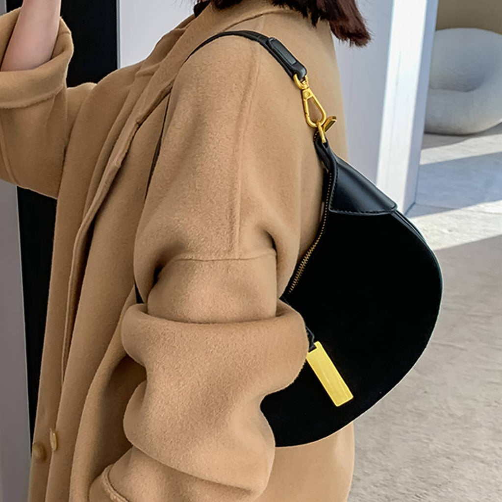 The Everyday Suede Luxe Bag - Black