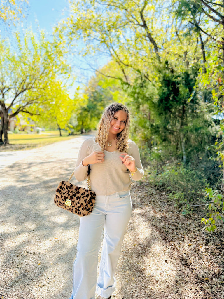 Mocha Ribbed Long Sleeve