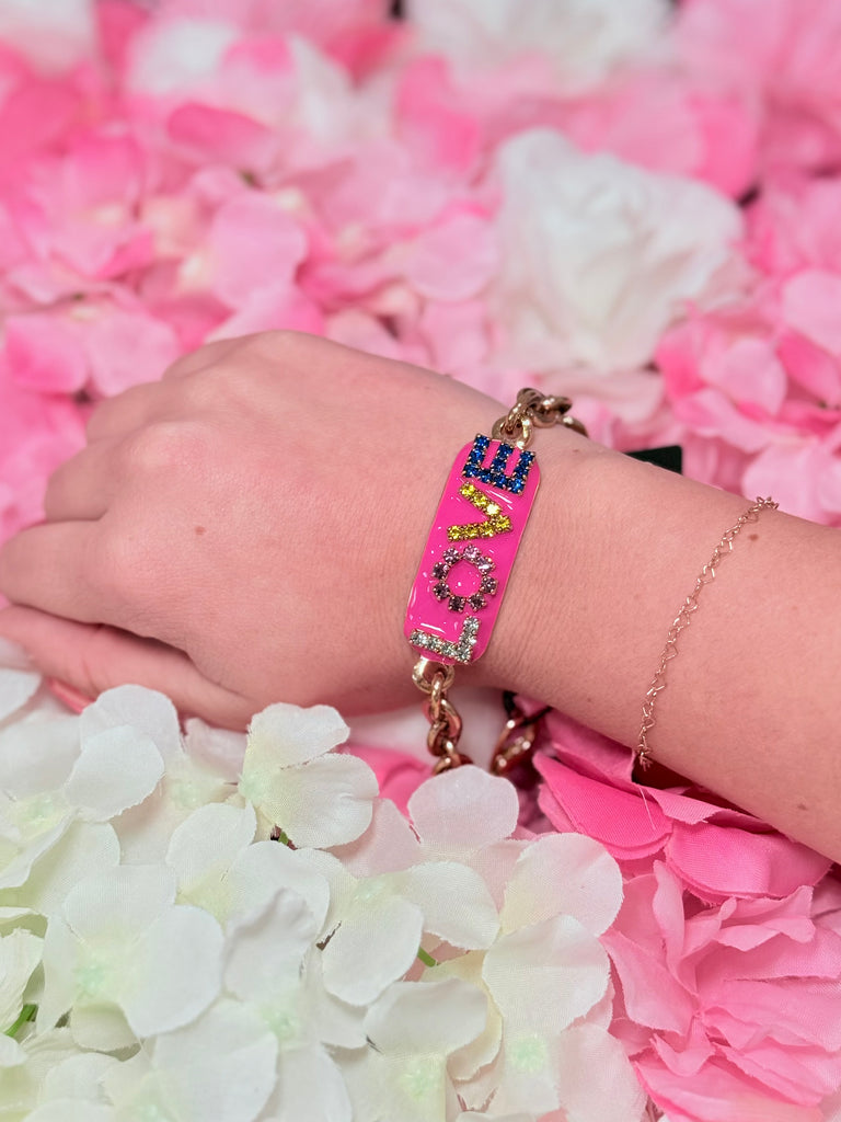 LOVE ID Bracelet- Candy Crush Pink