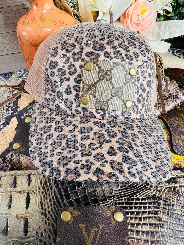 Tan Sequin Leo Hat