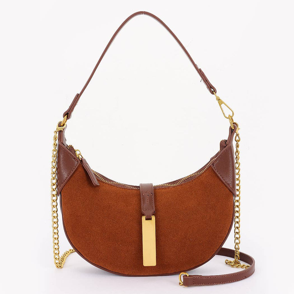 The Everyday Suede Luxe Bag - Coffee