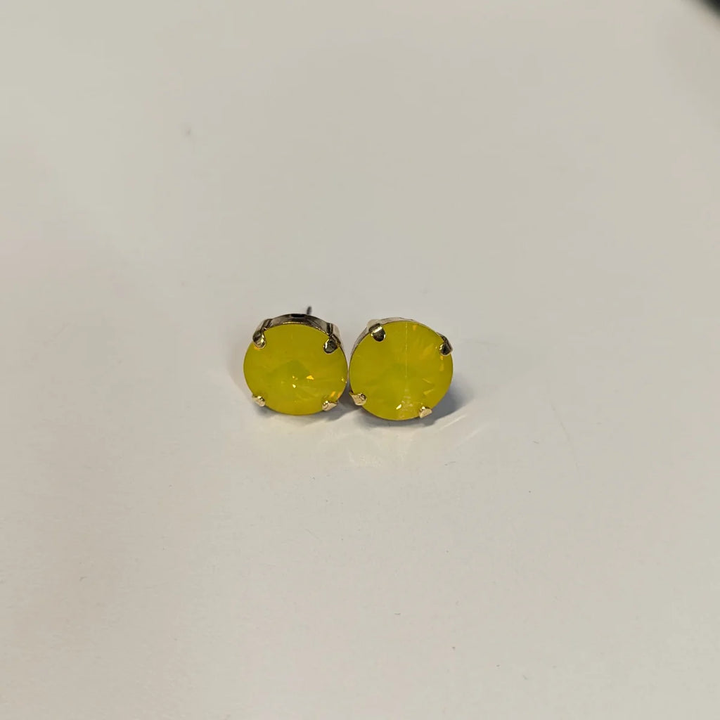 Swarovski The Basics Studs in Candy Crush - Yellow Glow