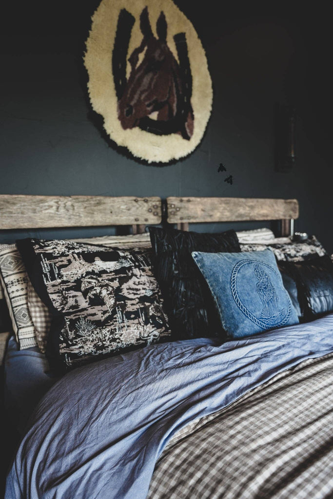 THE DENIM BOSS PILLOW cover