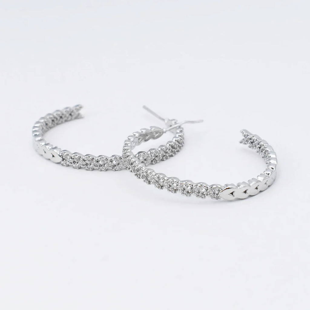 Shining Silver Everyday Hoops