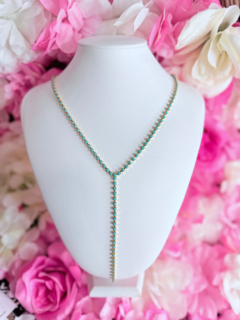 Kassandra Swarovski Necklace Candy Crush Turquoise