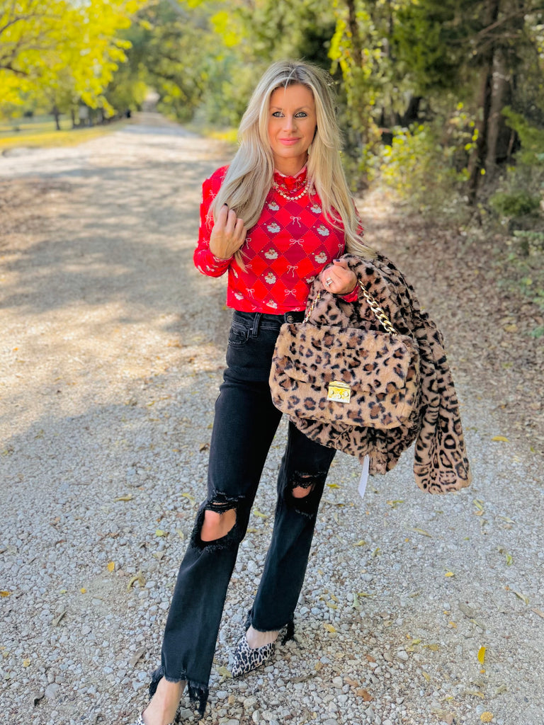 Wild Luxe Leopard Shoulder Bag