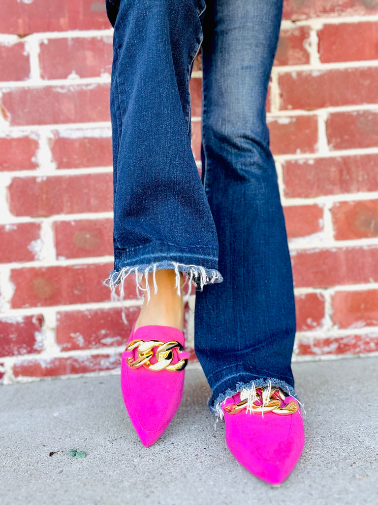 Mauve Suede Kisses Loafer Sandal Flats