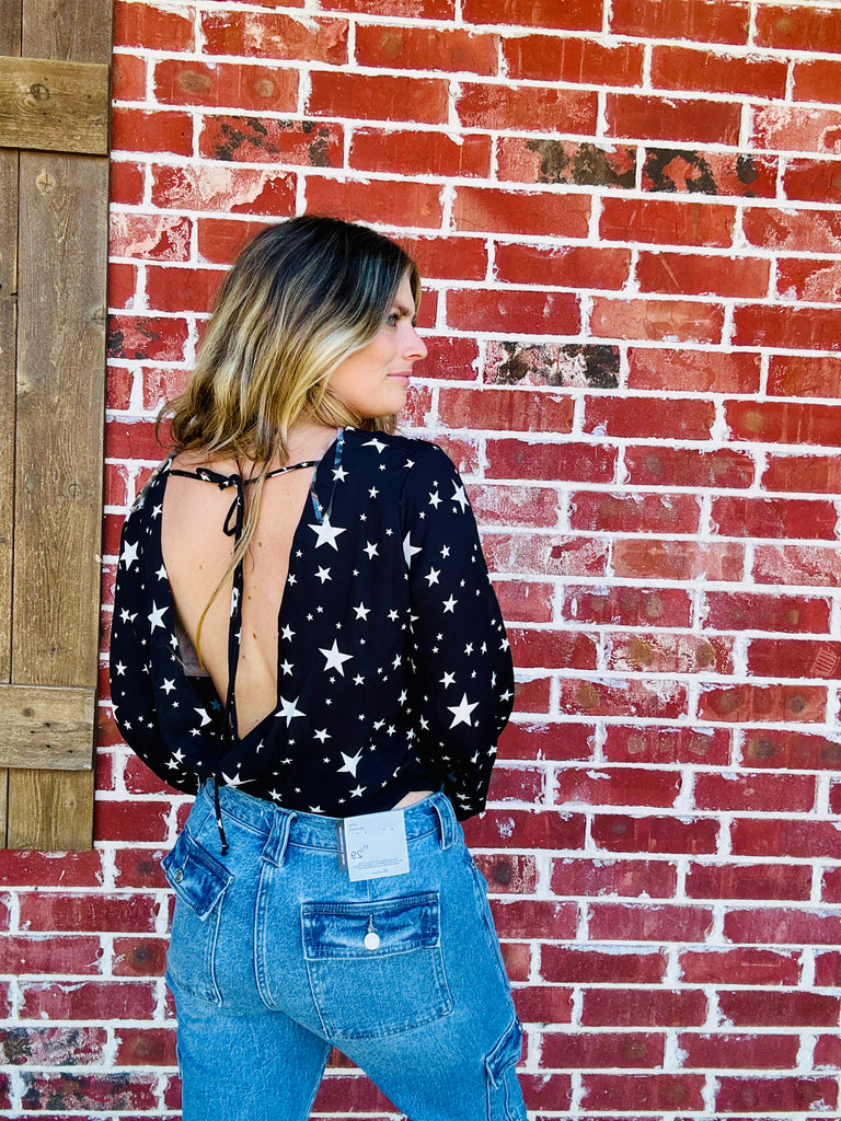 All The Stars Black Bodysuit