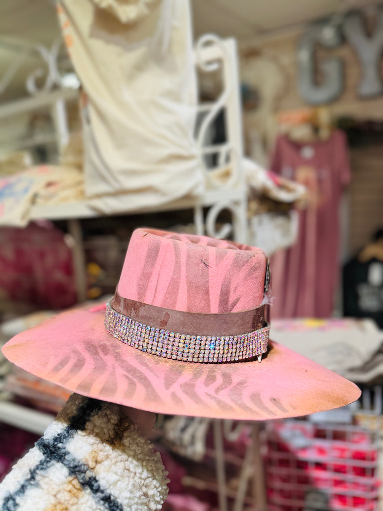 Safari Pink Cowgirl Western Felt Hat-Medium