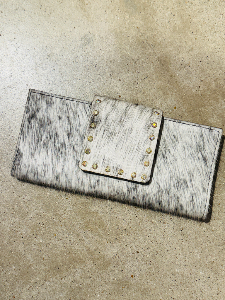 Light Mixed & Speckled AB Wallet Clutch