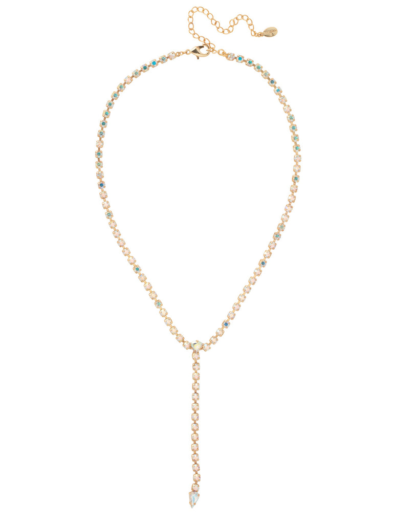 Sorrelli Crystal Aurora Borealis Lena Lariat Long Necklace