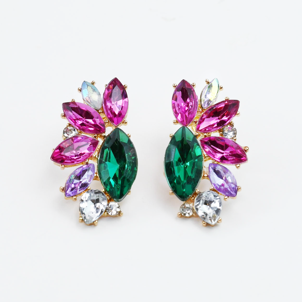 What She Really Wants Statement Earrings: Green