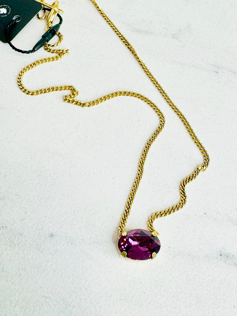 Amethyst Iza Crystal Necklace