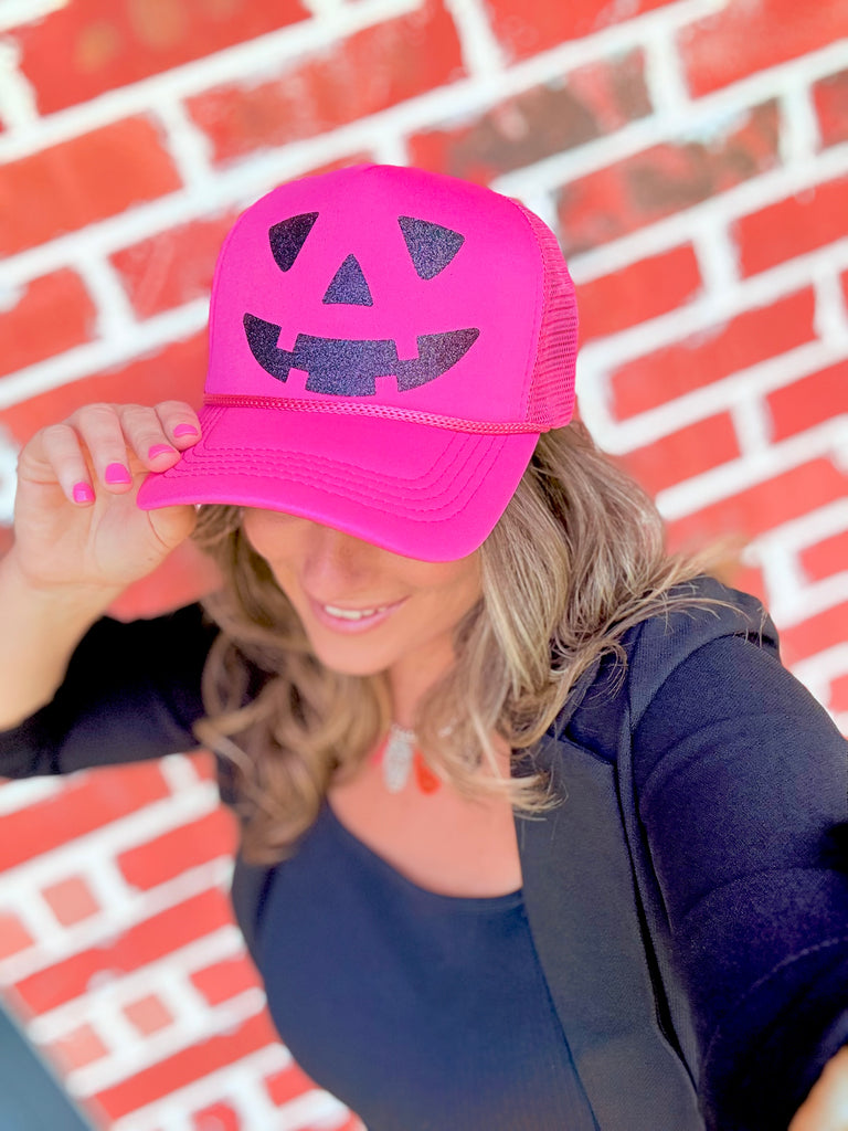 Jack-O-Lantern Trucker Hat