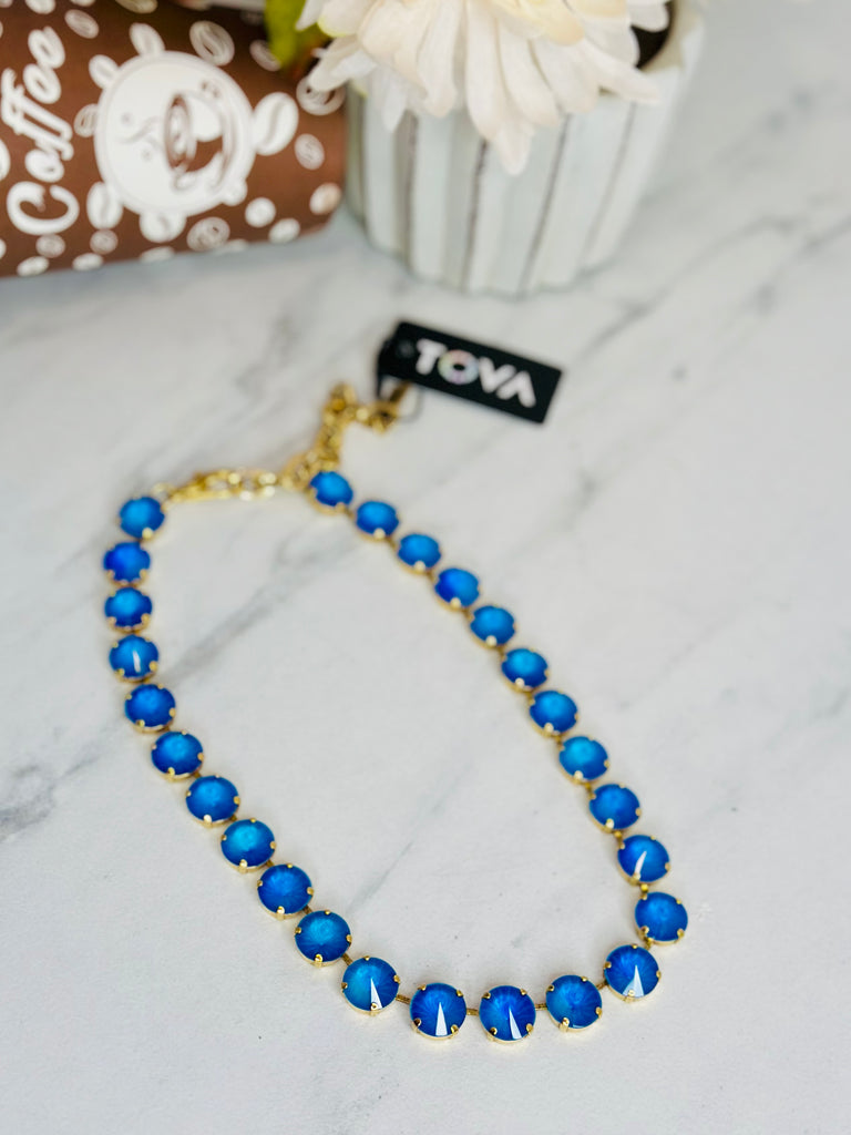 The Sofia Necklace in Electric Blue