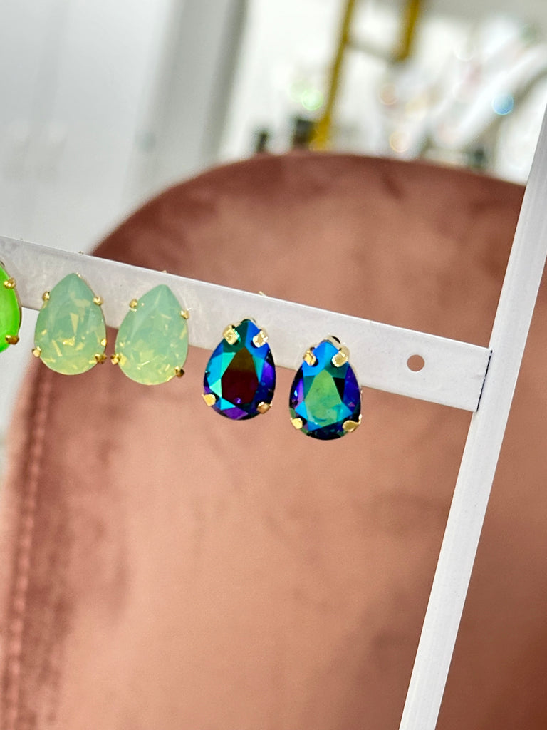 The Lumi Swarovski Studs- Neons Options