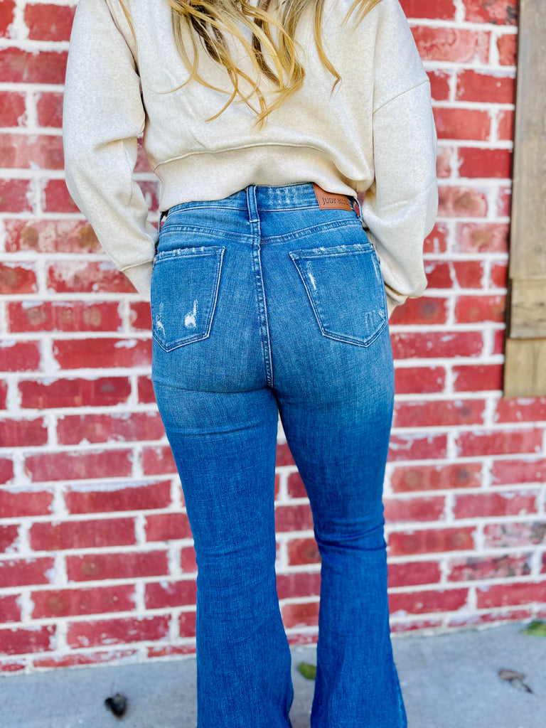 Vintage Rebel Flare Denim Jeans