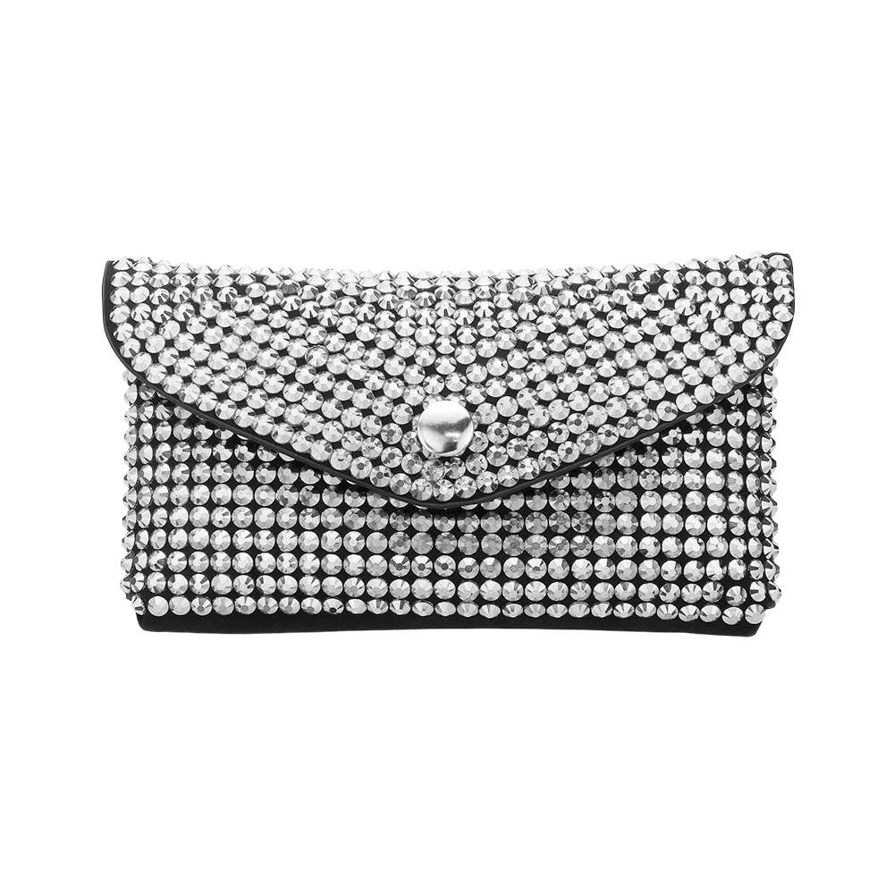Bling It On Envelope Belt Bag - Silver
