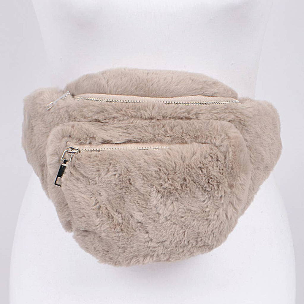 Cozy Luxe Belt Bag - Grey