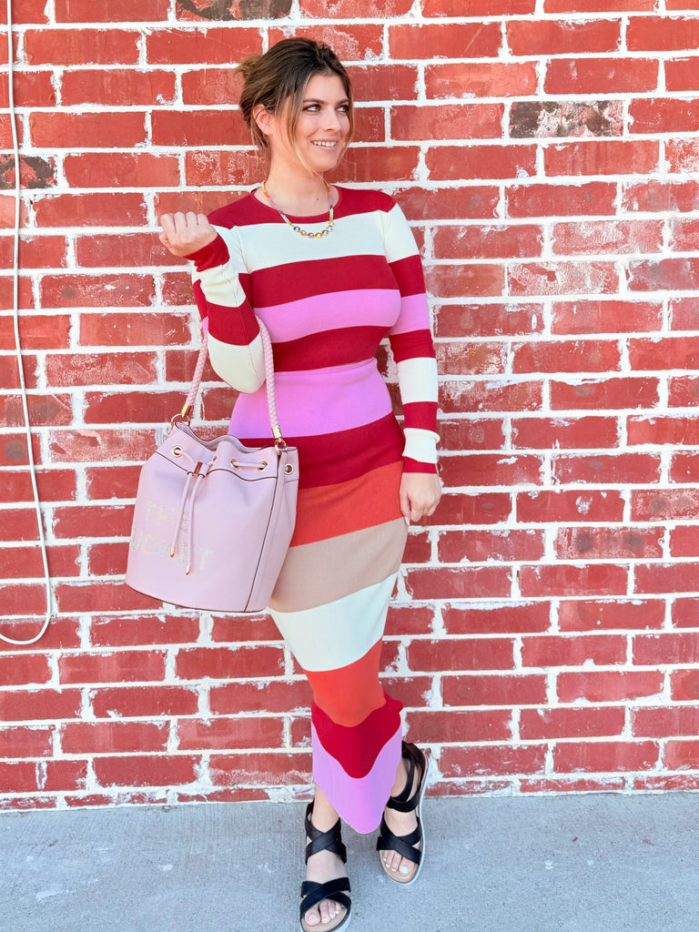 Vibrant Vibes Candy Shop Stripe Knit Skirt