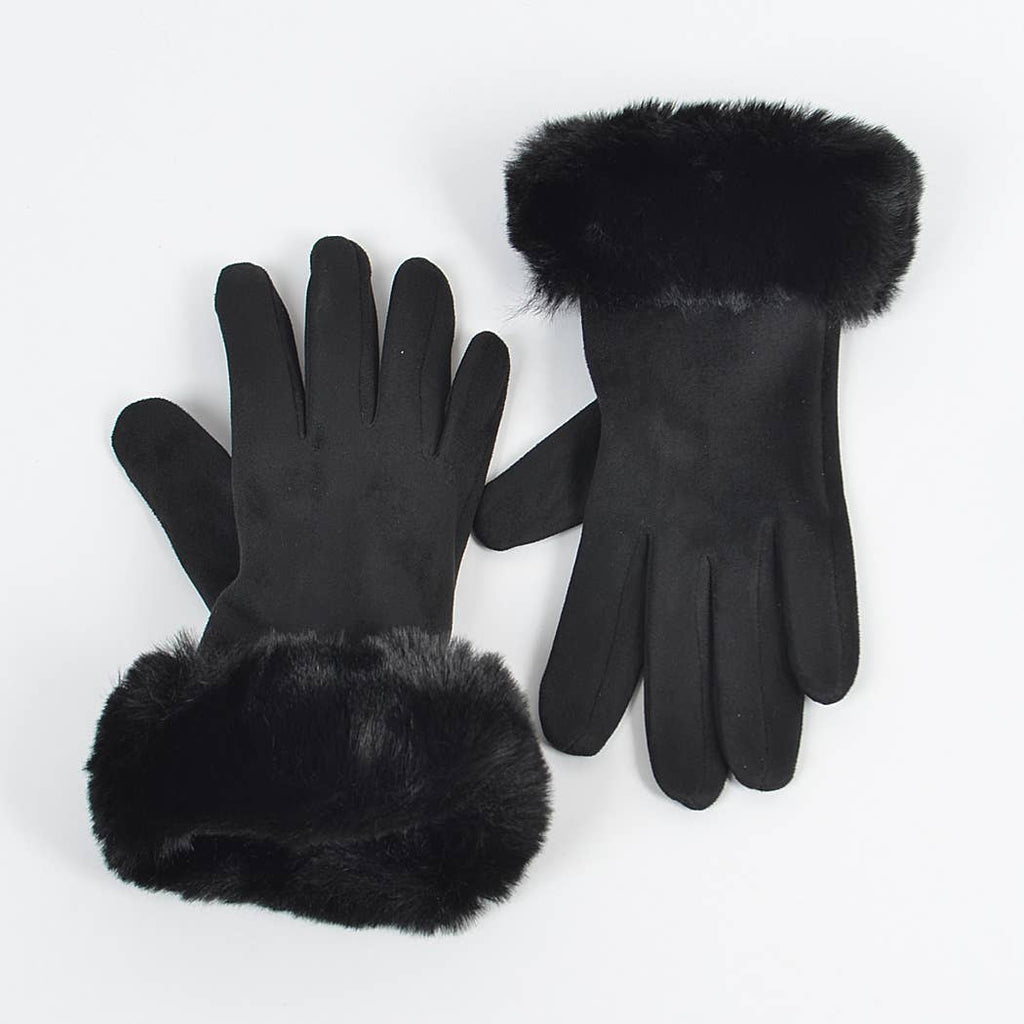 Cozy Luxe Faux Suede Gloves