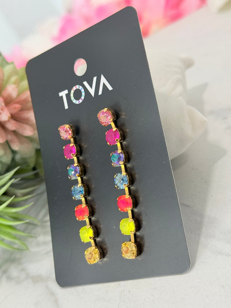 Mini Bernice Swarovski Earrings in Candy Crush