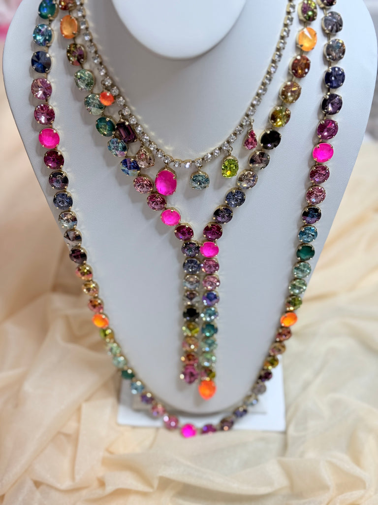 Zeren Swarovski Necklace in Electrics