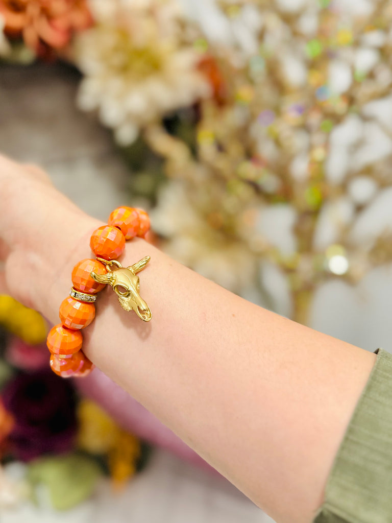 Hey Pumpkin Cattle Charm Bracelet