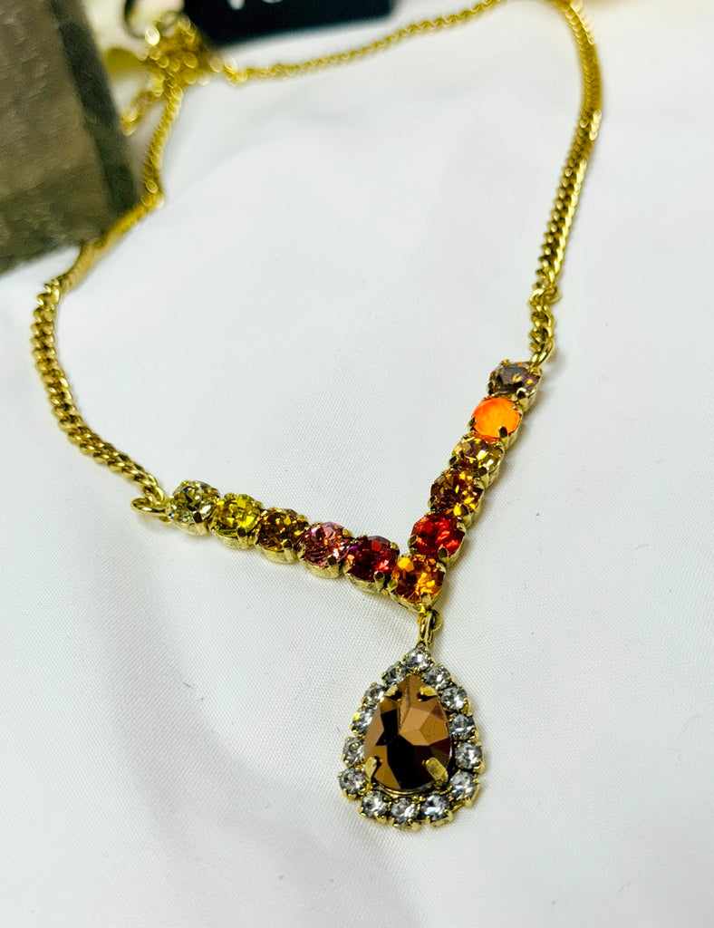 Fire Crystal Ivo Necklace
