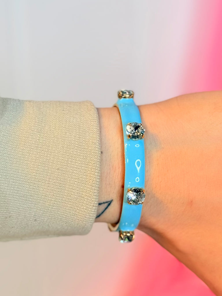 Kennedy in Light Blue Swarovski Cuff