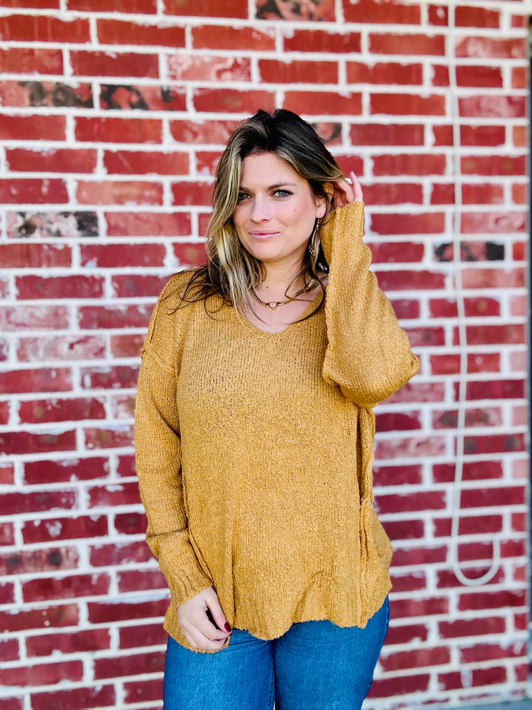 Candid Memories Sweater - Mustard