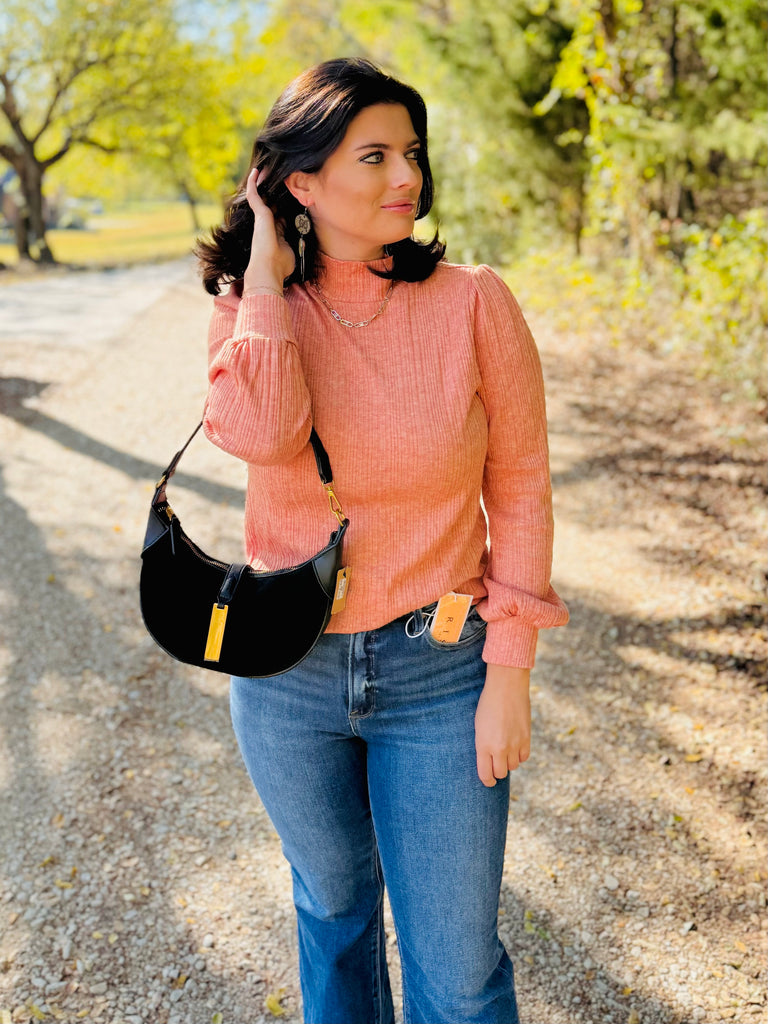 Never Settle For Less Top - Tangerine