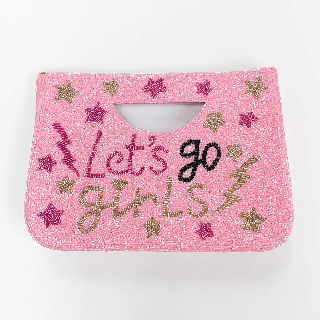 Let's Go Girls Beaded Clutch and Crossbody Purse