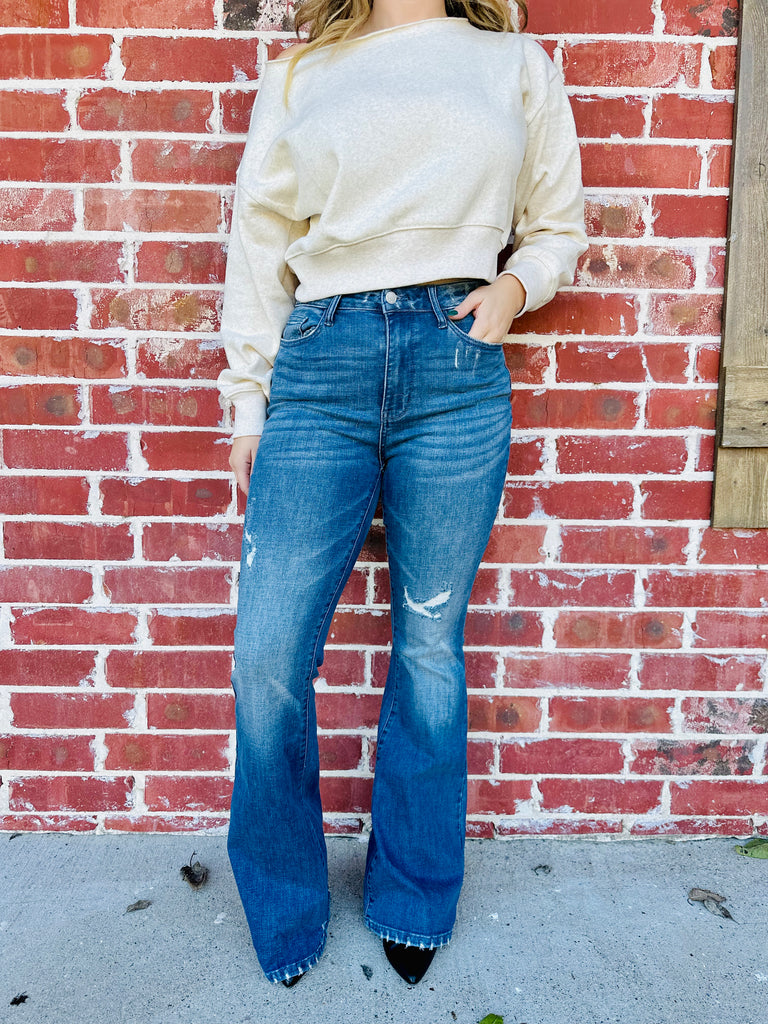 Vintage Rebel Flare Denim Jeans