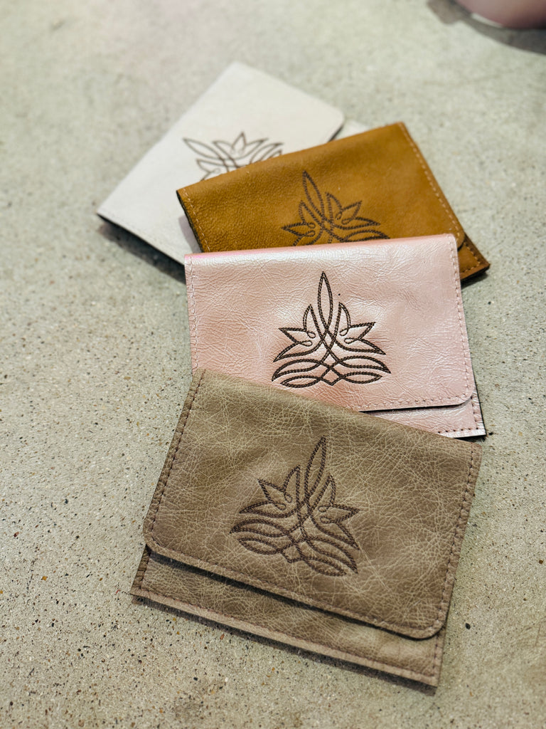 Matte Stitch Flora Wallets