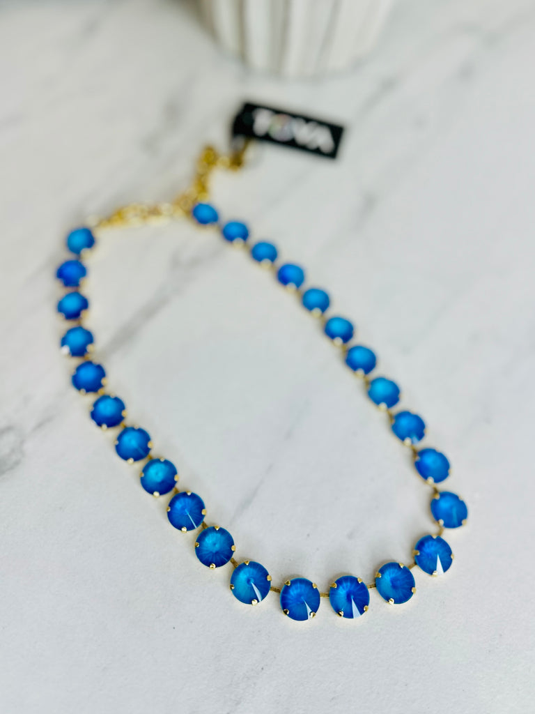 The Sofia Necklace in Electric Blue