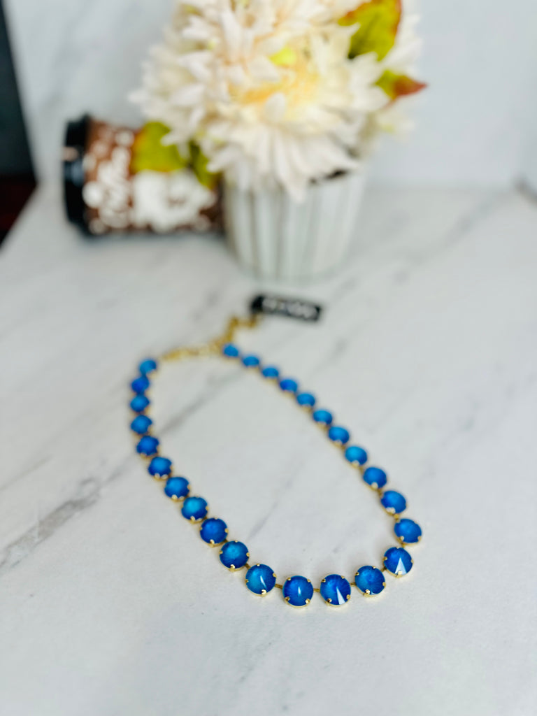 The Sofia Necklace in Electric Blue