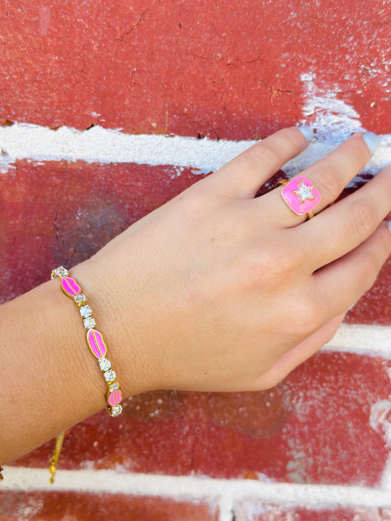 Pink Kisses Bracelet