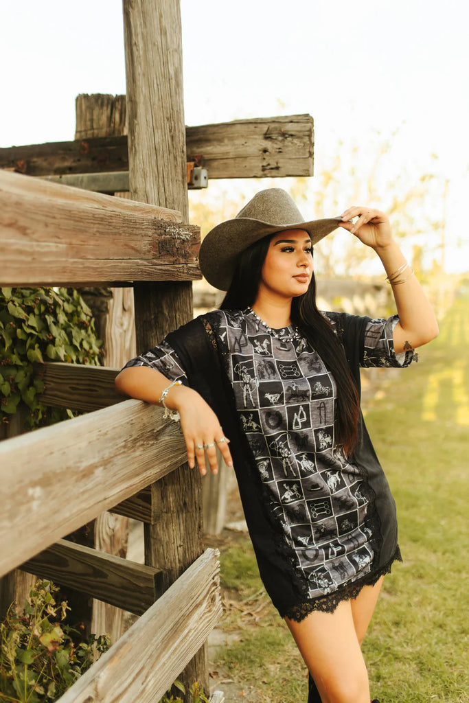 Catch Ya Laceter Tee Dress By 2Fly