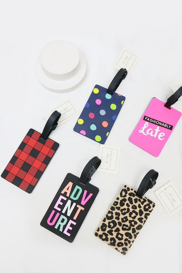 Chic Graphic Travel Luggage Tags