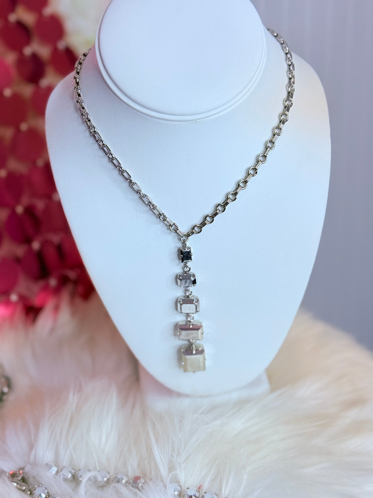 June Chrome Swarovski Necklace