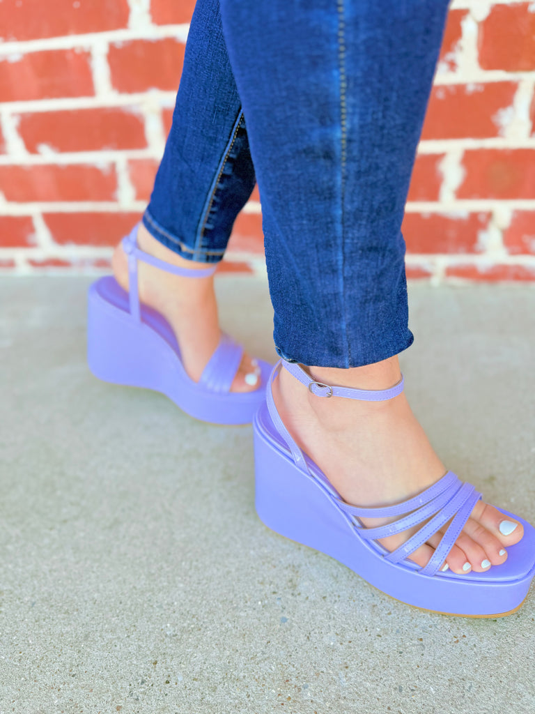 Lavender Patent - Margot Platform Sandal