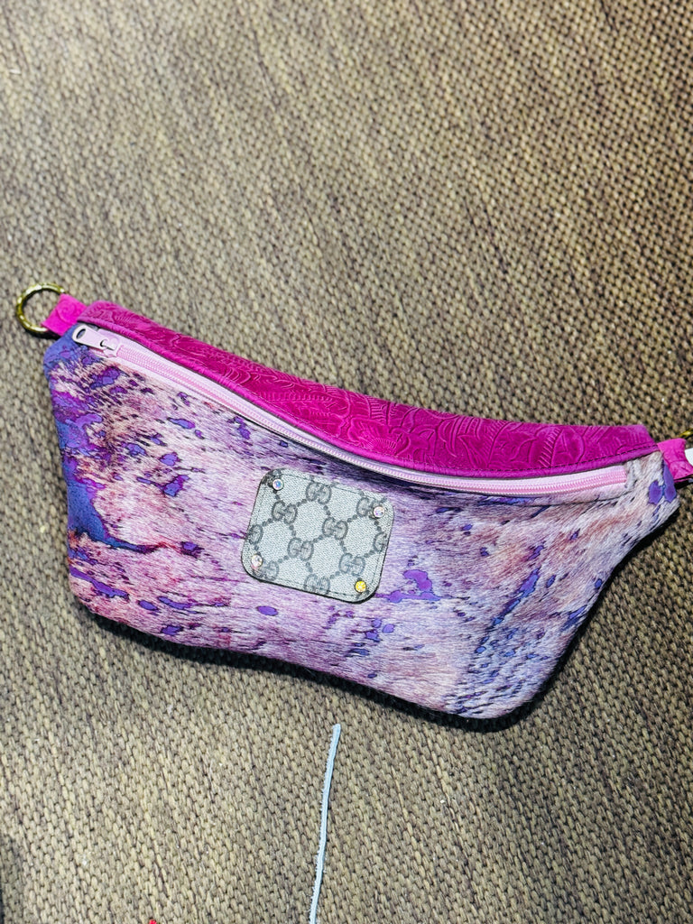 Pink Acidwash Bumbag