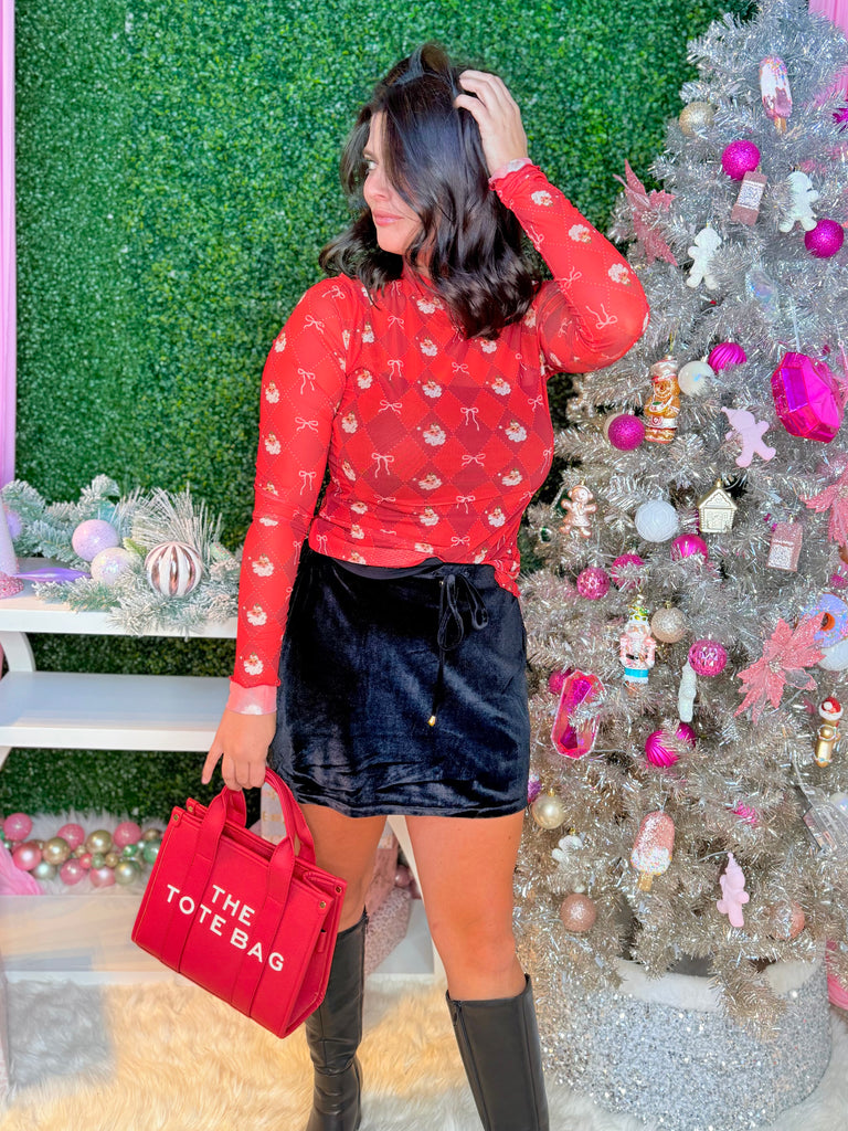 Velvet Hour Skort - Black