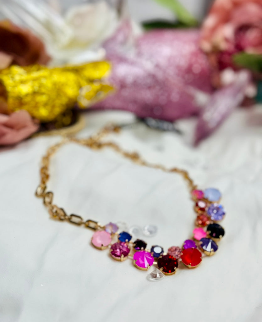 Berry Delight Vivica Crystal Necklace