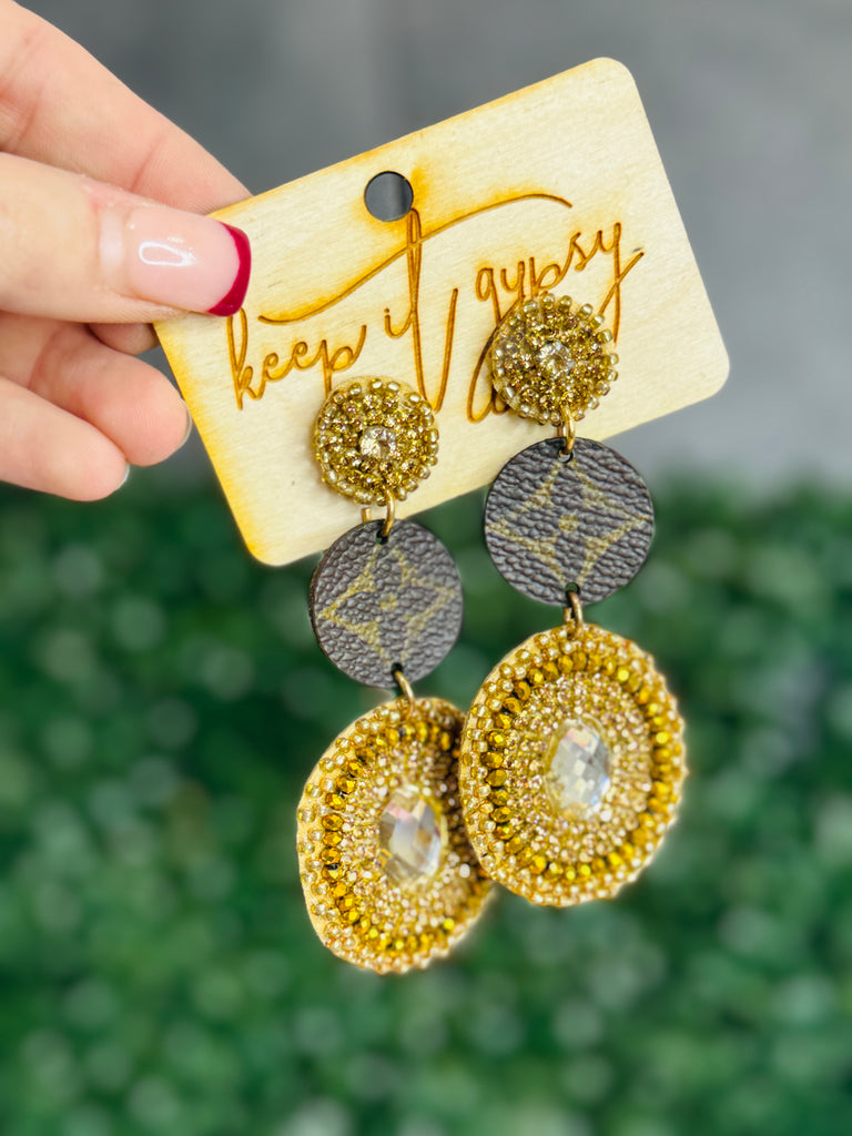 Gems of Gold Lux Earrings