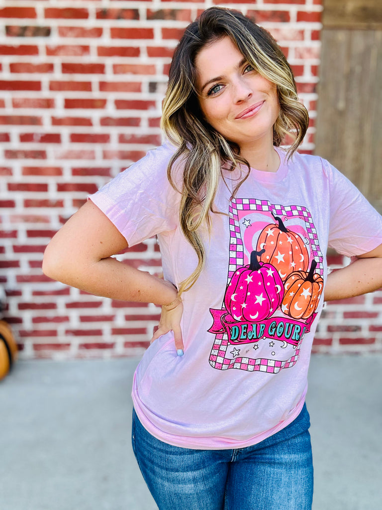 Dear Gourd Pink Pumpkin Graphic Tee