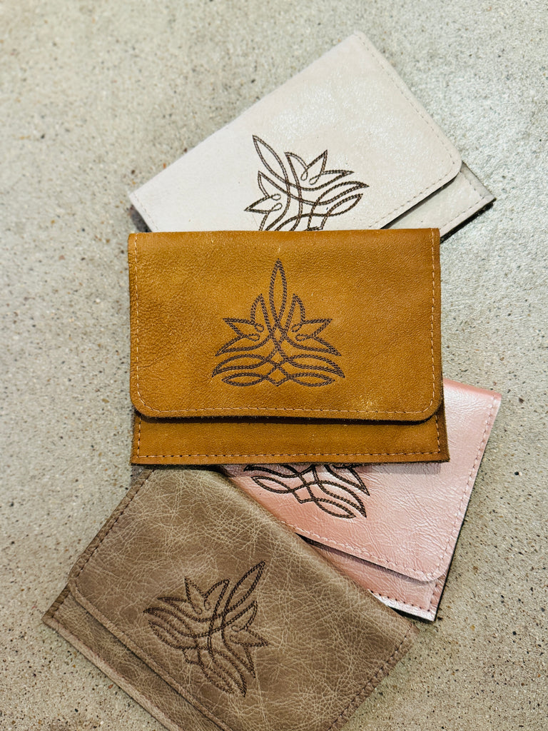 Matte Stitch Flora Wallets