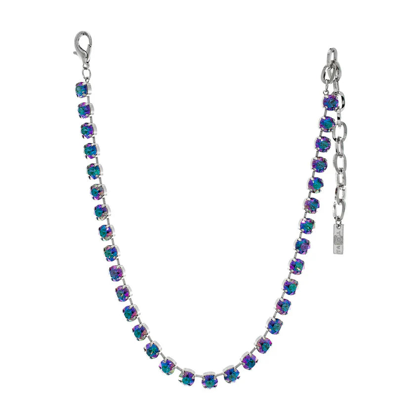 Silver Oakland Bohemian Wonderland Swarovski Necklace- Tanzanite Glimmer