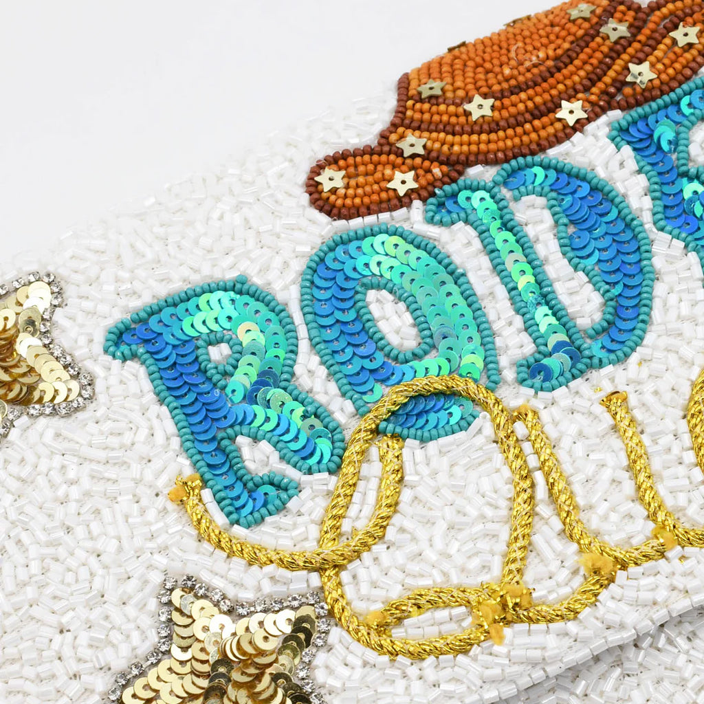 Rodeo Queen Beaded Clutch and Crossbody Purse